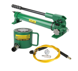 20 Ton Porta Power, Low Height Hydraulic Cylinder And Hand Pump Set